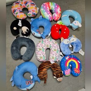Colorful Animal Neck Pillows for Kids